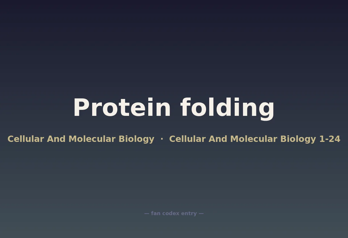 Protein folding